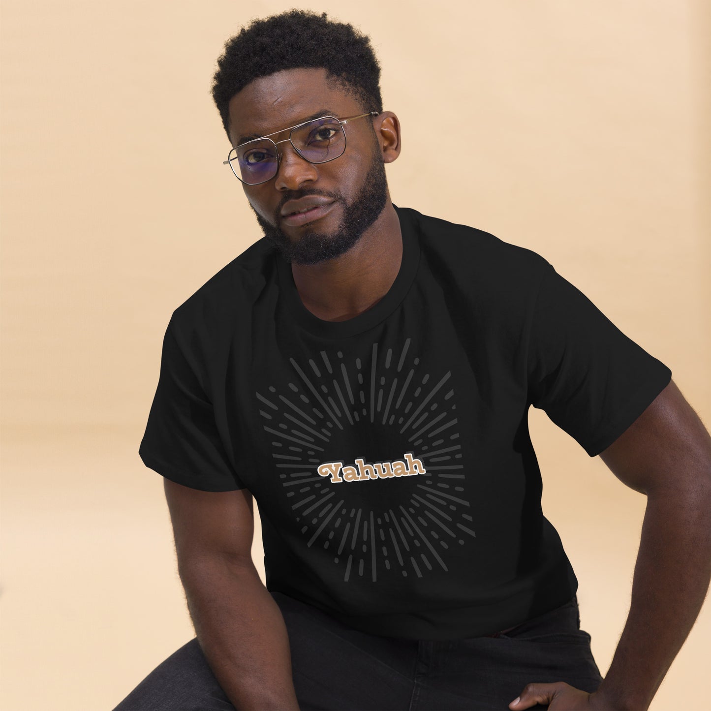 Men's classic  Yahuah shines tee.