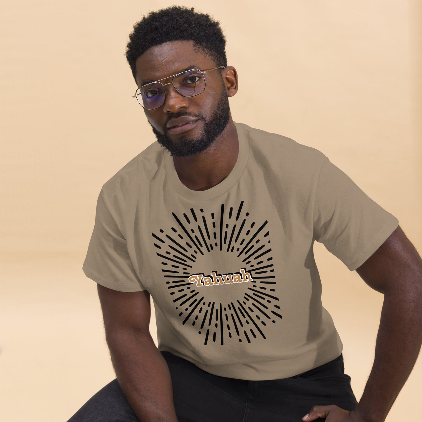 Men's classic  Yahuah shines tee.