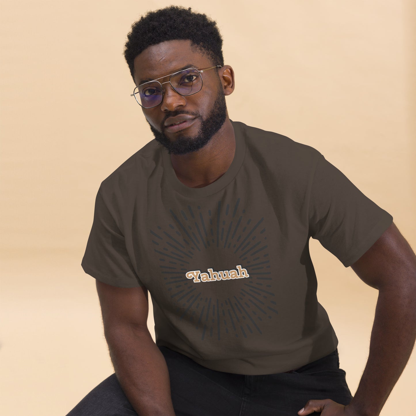 Men's classic  Yahuah shines tee.