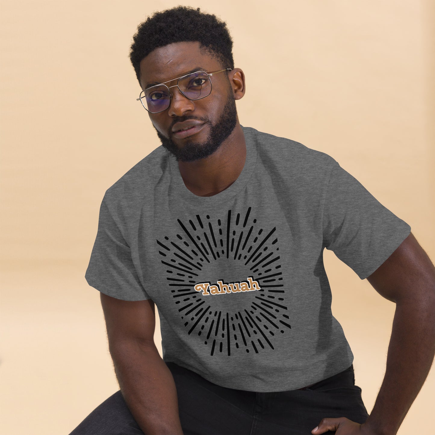 Men's classic  Yahuah shines tee.