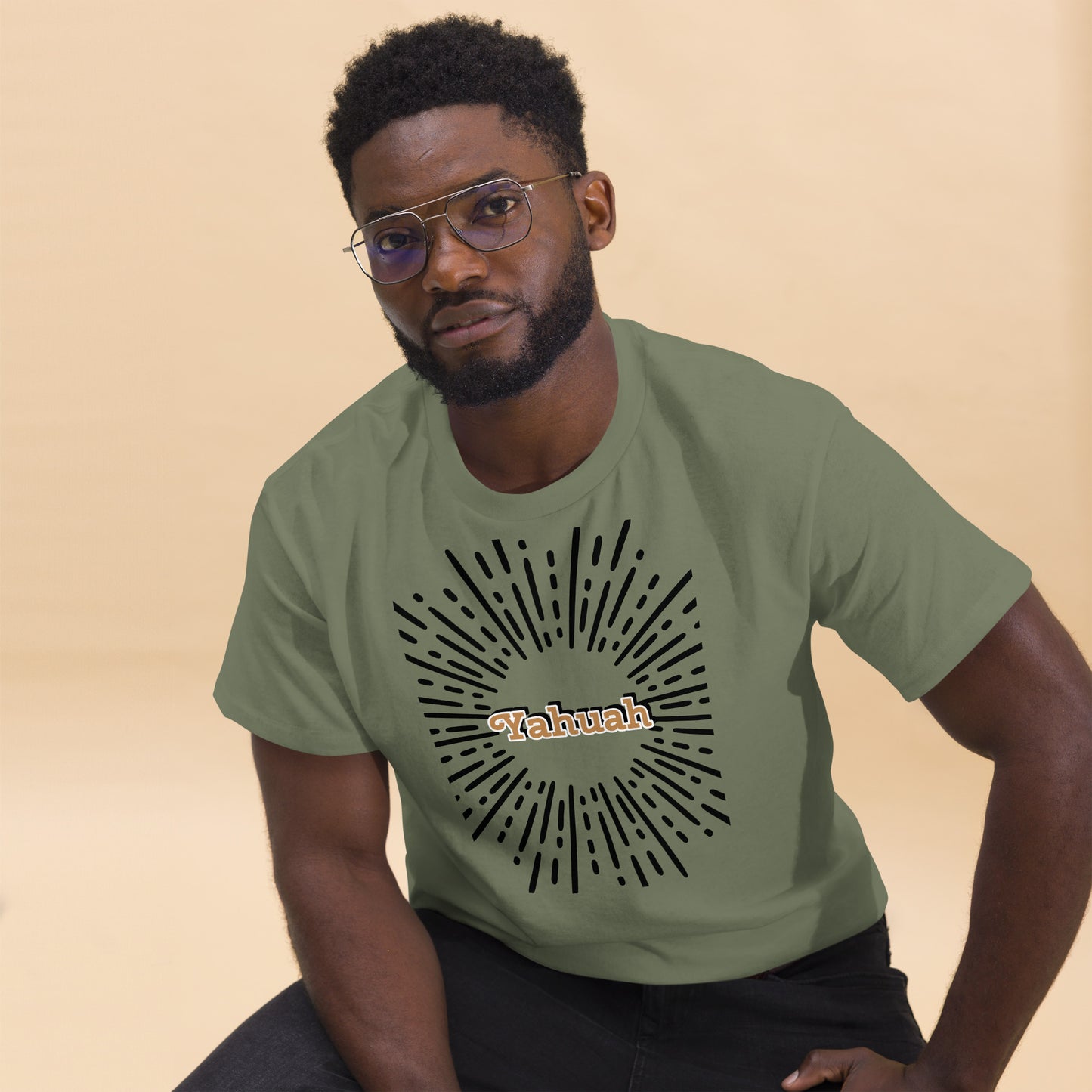 Men's classic  Yahuah shines tee.