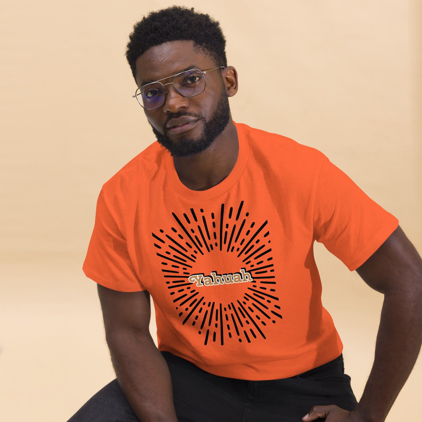 Men's classic  Yahuah shines tee.