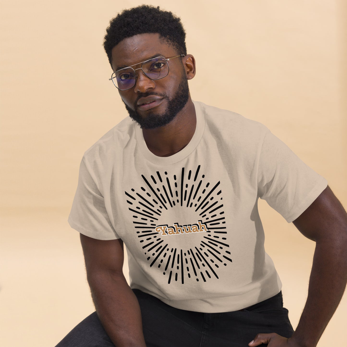 Men's classic  Yahuah shines tee.