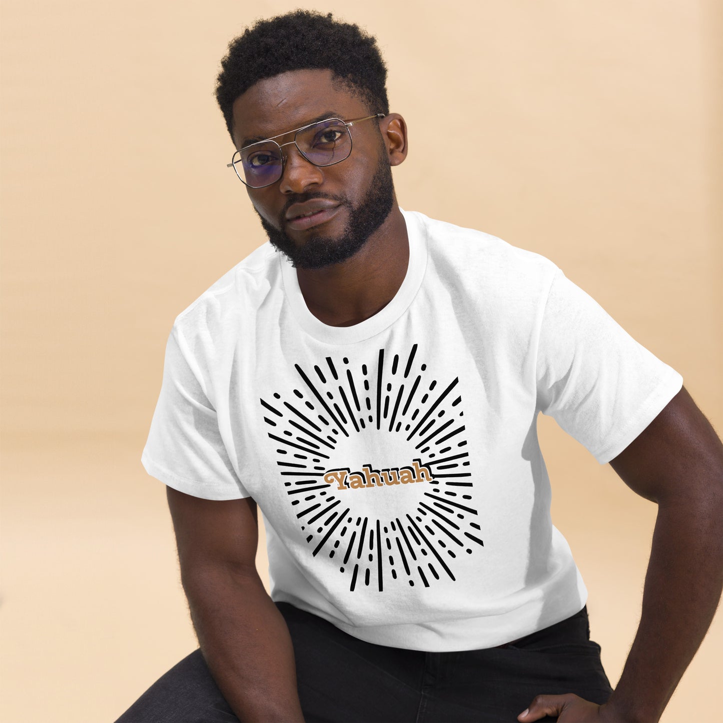 Men's classic  Yahuah shines tee.