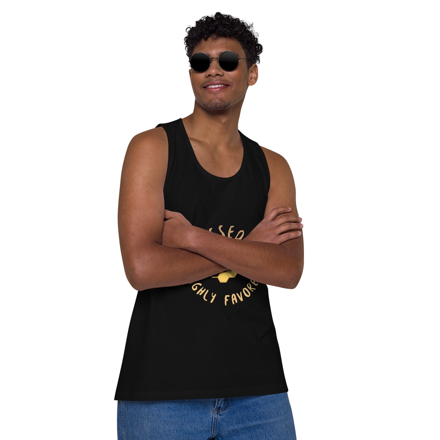 Men’s Blessed & Favored premium tank top