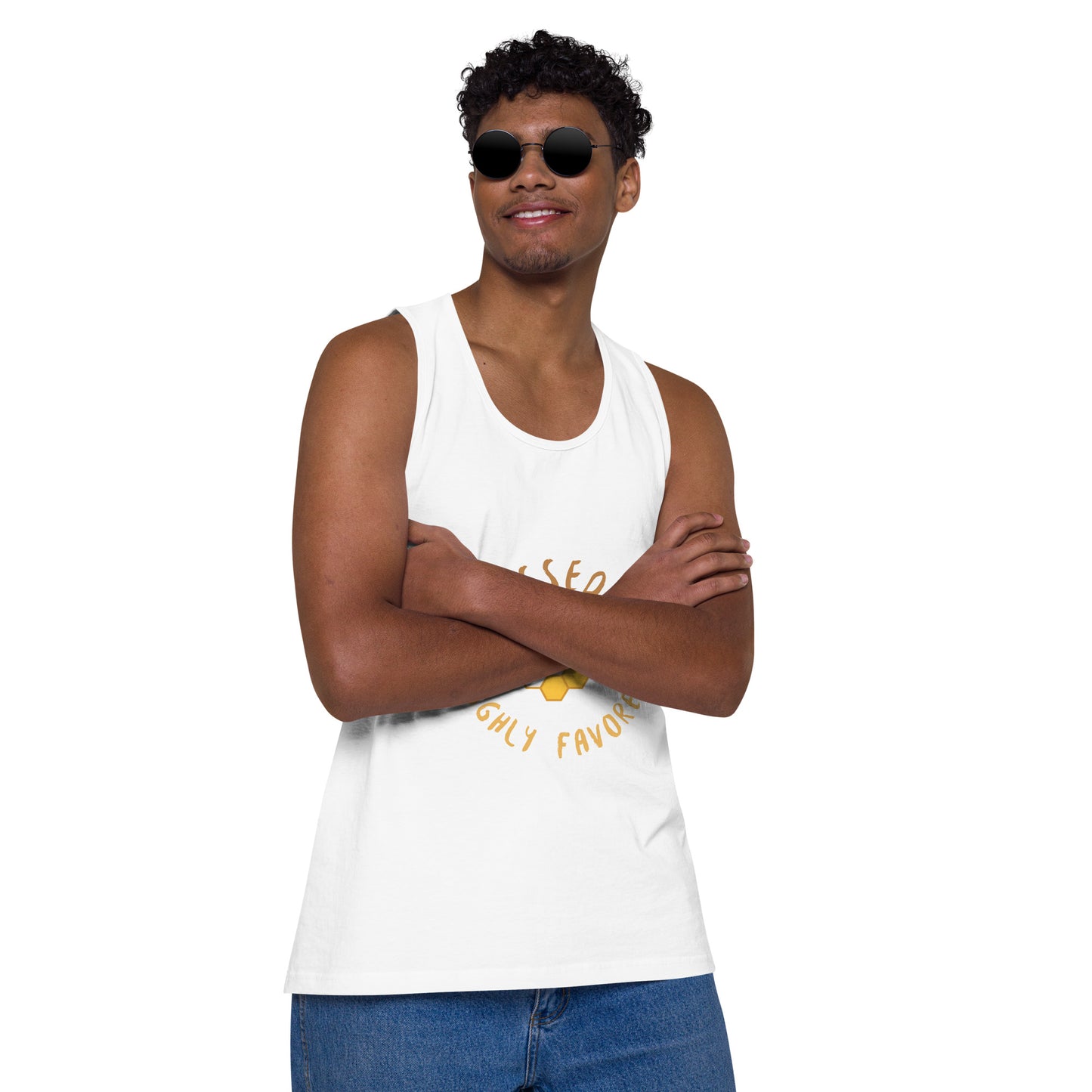 Men’s Blessed & Favored premium tank top