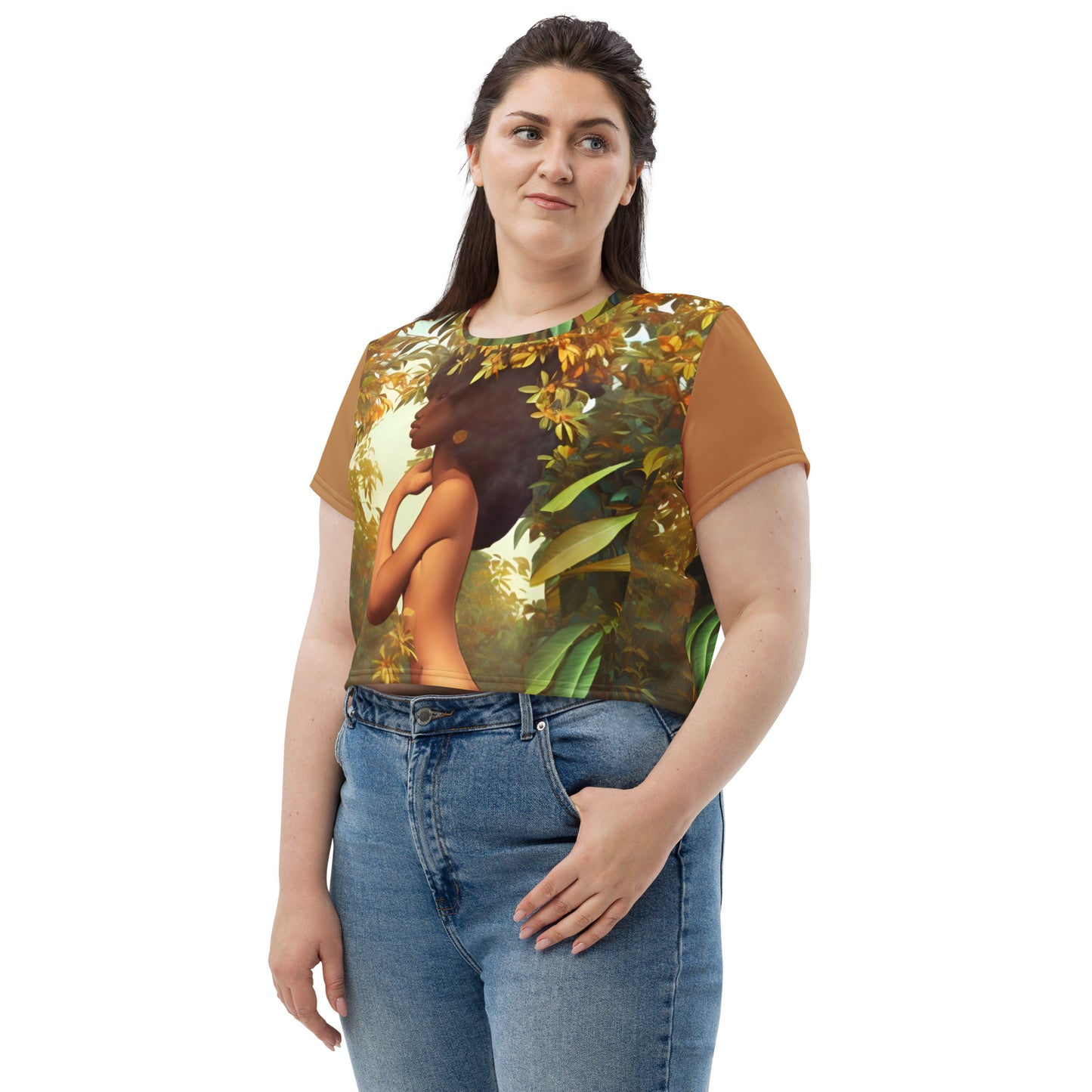 All-Over Print Crop Tee