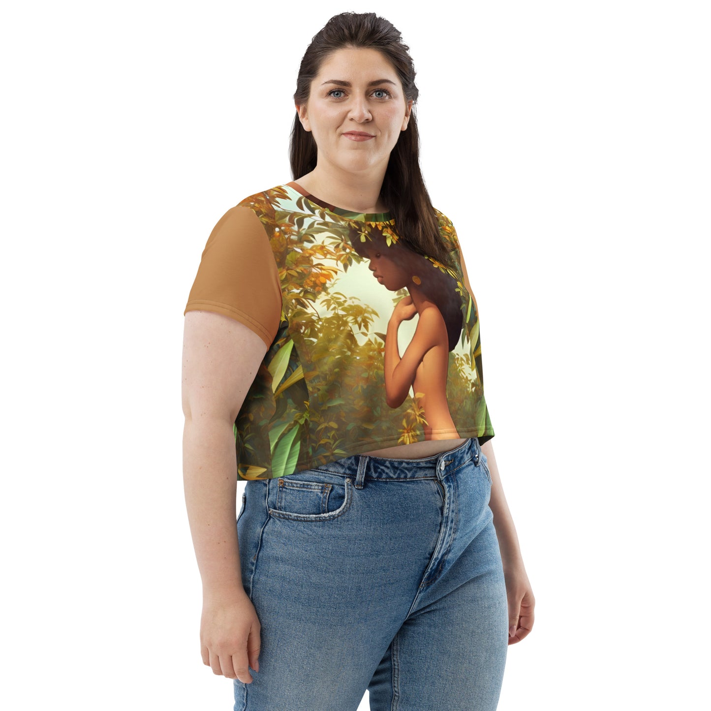 All-Over Print Crop Tee