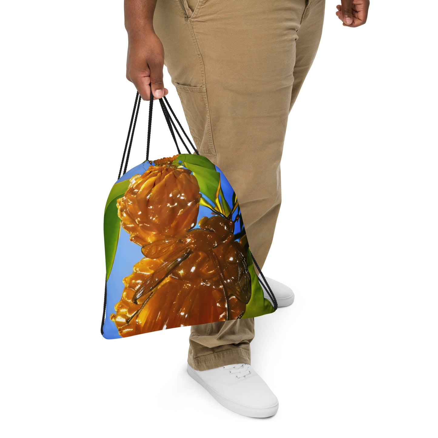 Sweet mango tree Drawstring bag